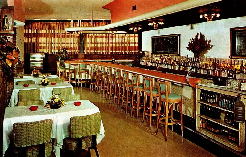 Dyna Inn (Charade Supper Club) - Old Postcard (newer photo)